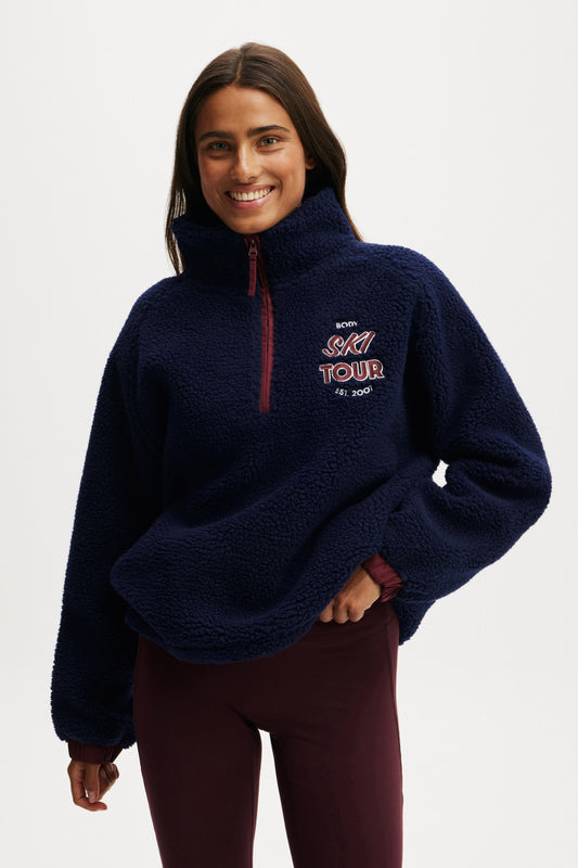 Balance Half Zip Sherpa Pullover Jacket