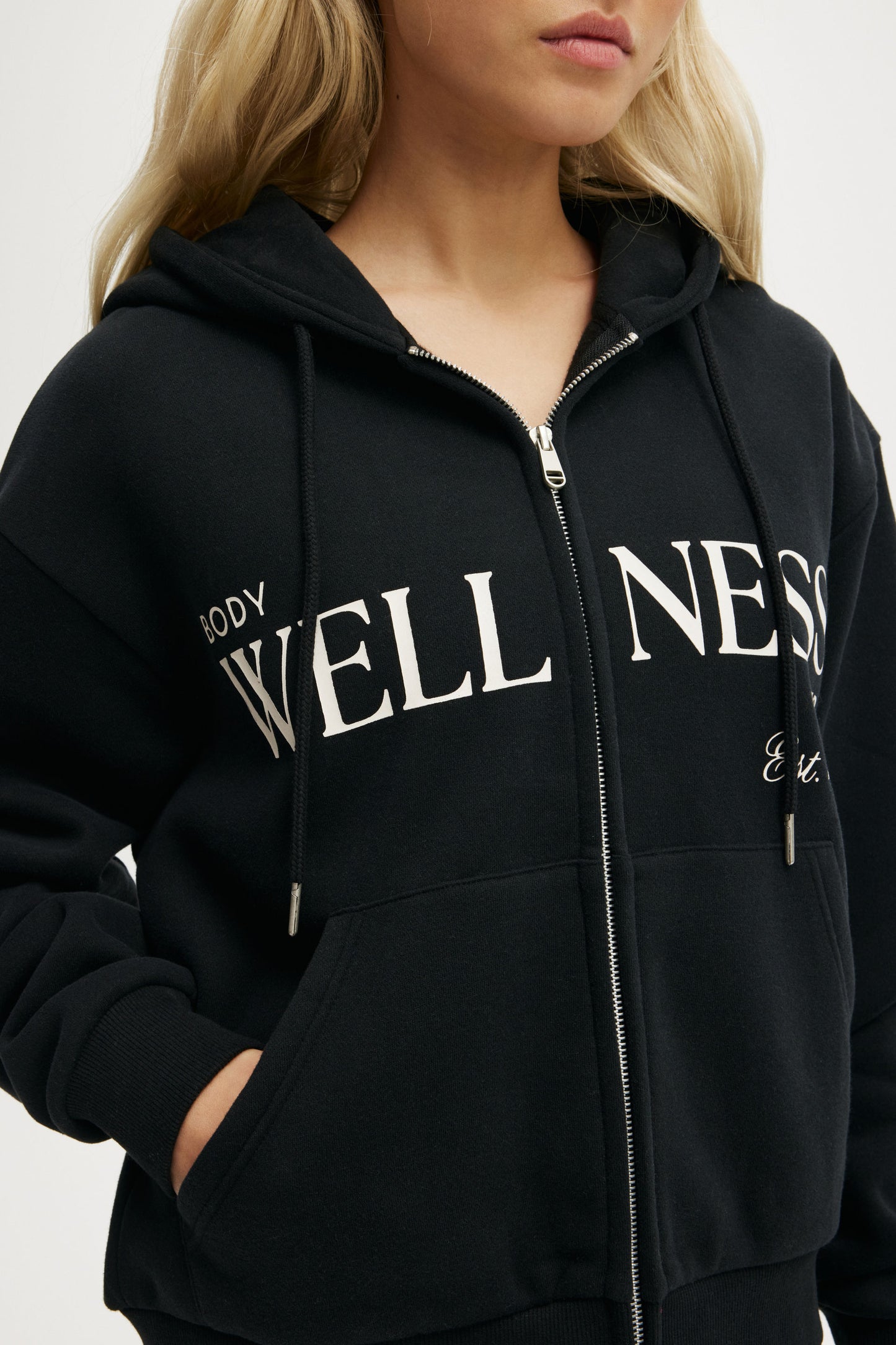 Plush Graphic Zip Through