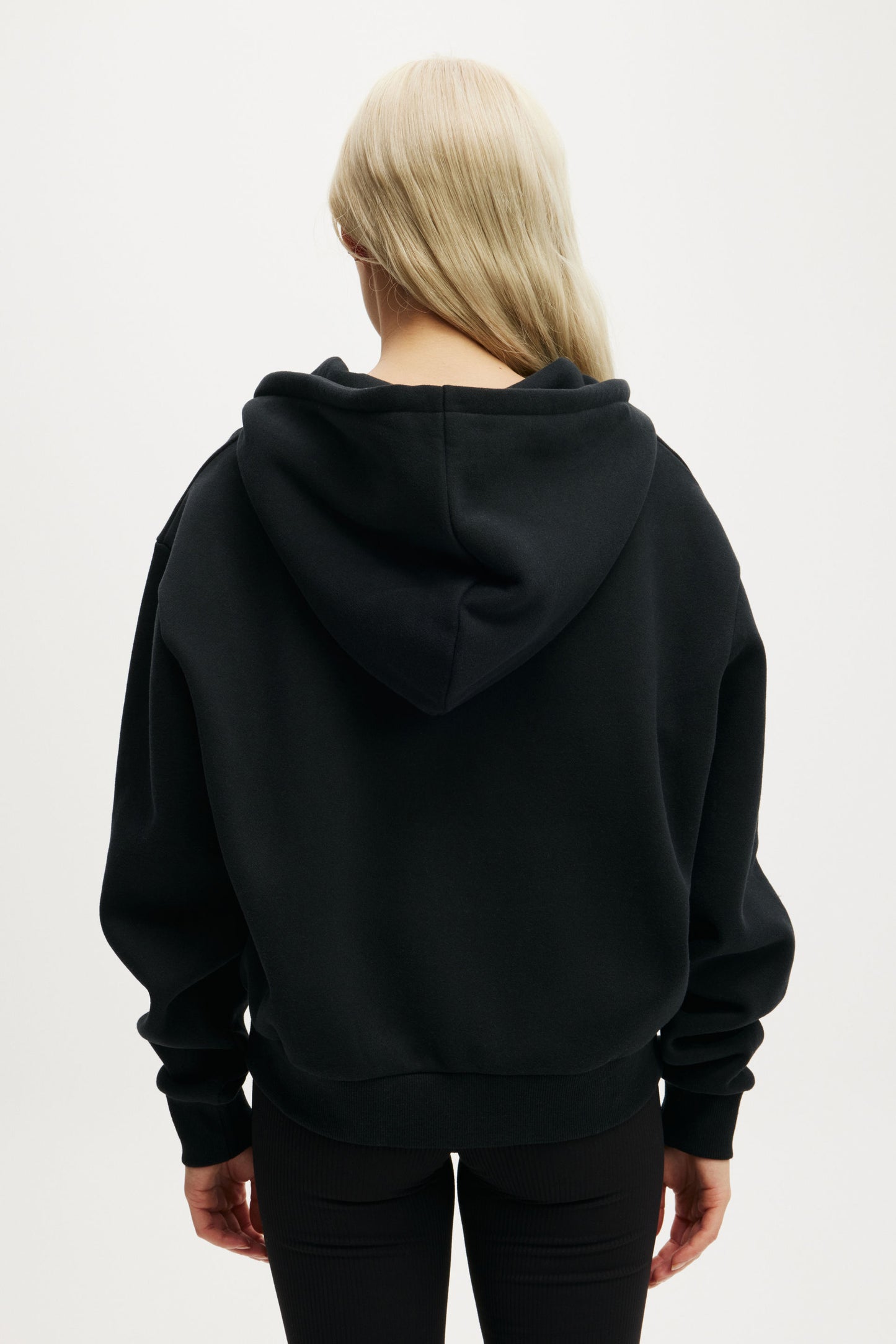 Plush Graphic Zip Through
