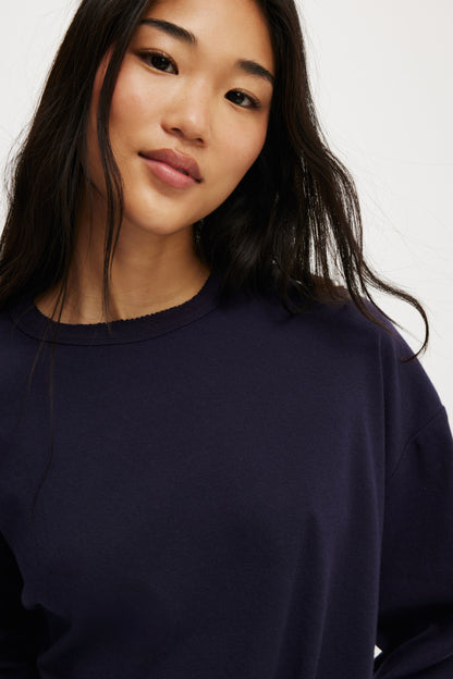 Pointelle Long Sleeve Top