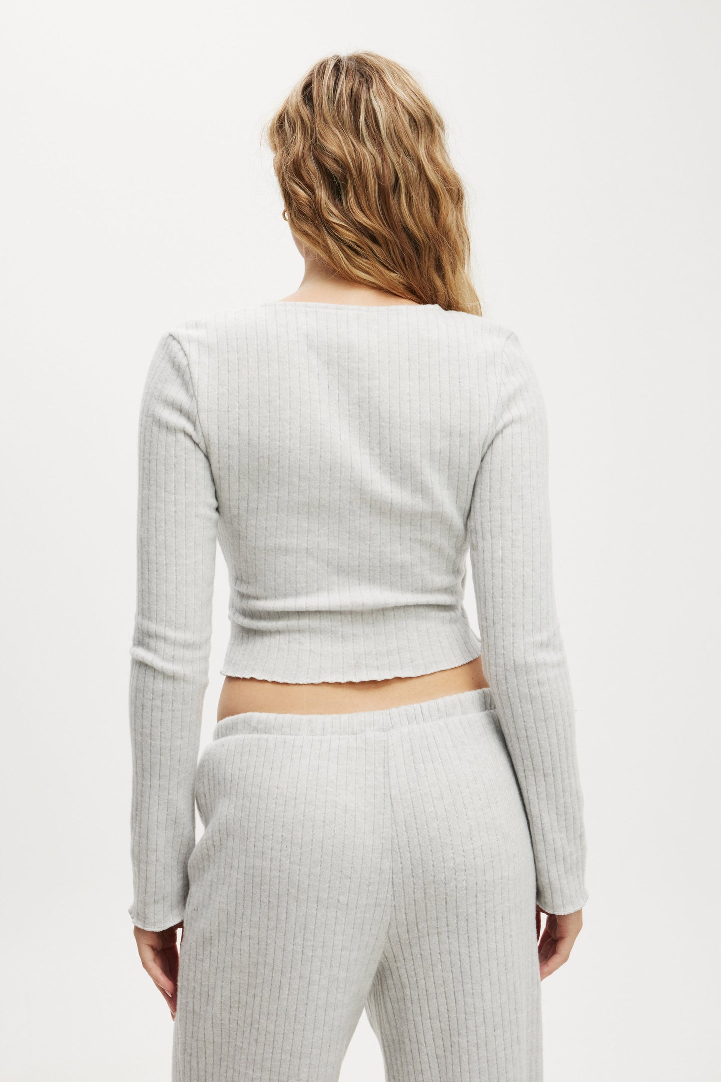 Super Soft Ribbed Wrap Top