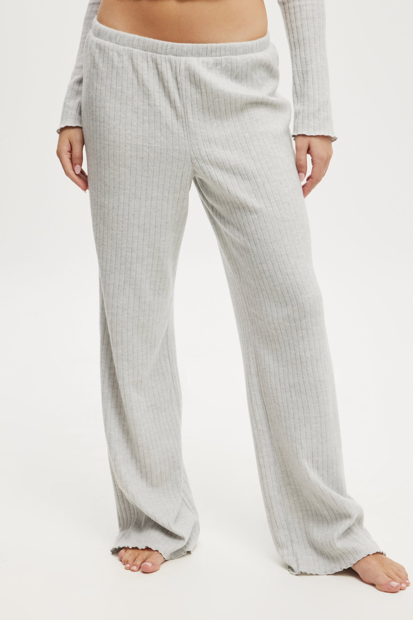 Super Soft Ribbed Straight Leg Pant