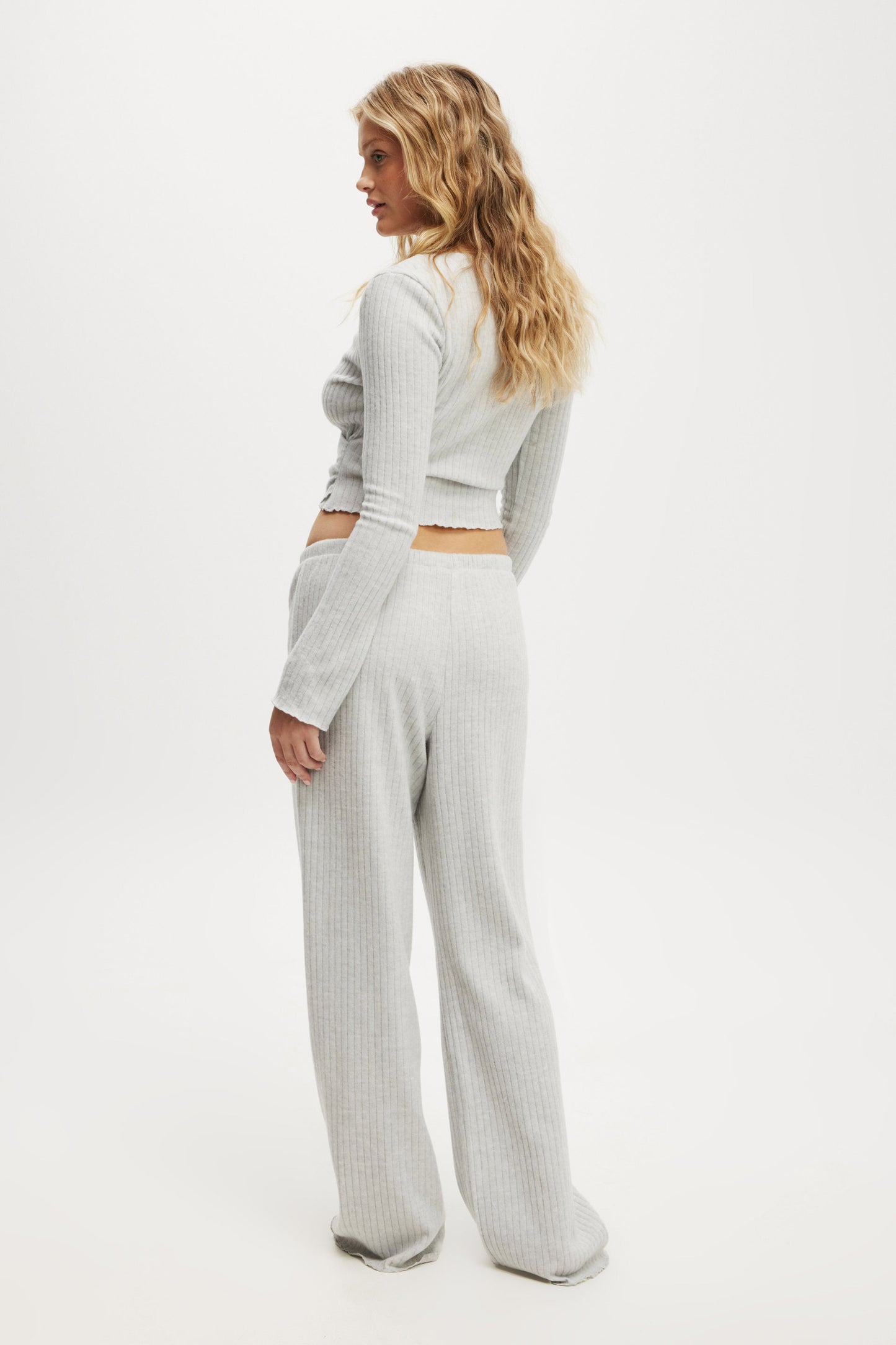 Super Soft Ribbed Straight Leg Pant