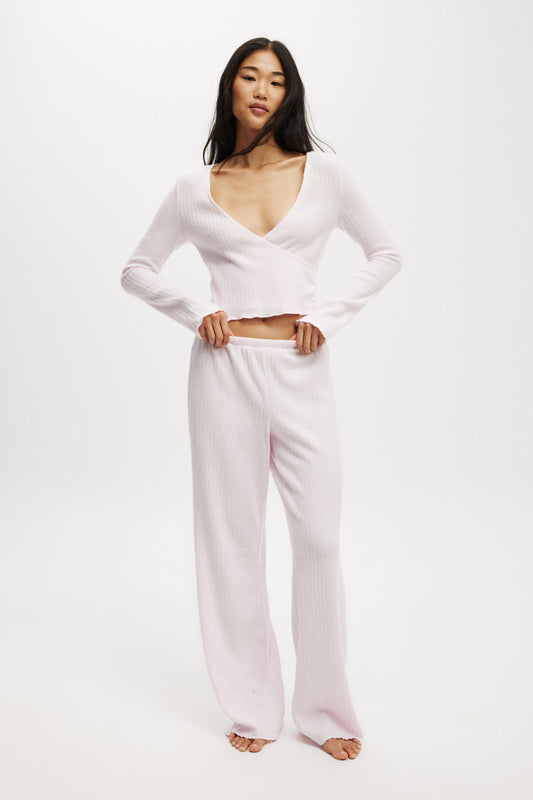 Super Soft Ribbed Straight Leg Pant