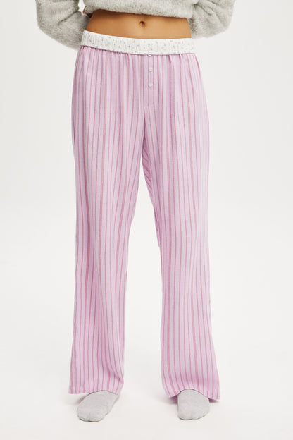 Flannel Wide Leg Pant
