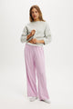 Flannel Wide Leg Pant