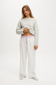Flannel Wide Leg Pant