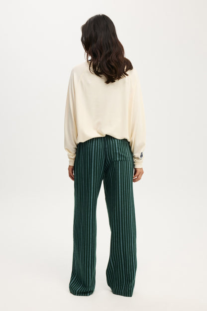 Flannel Wide Leg Pant