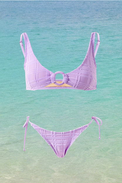 Ring Front Scoop Bikini Top