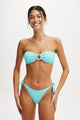 Ring Front Bandeau Bikini Top