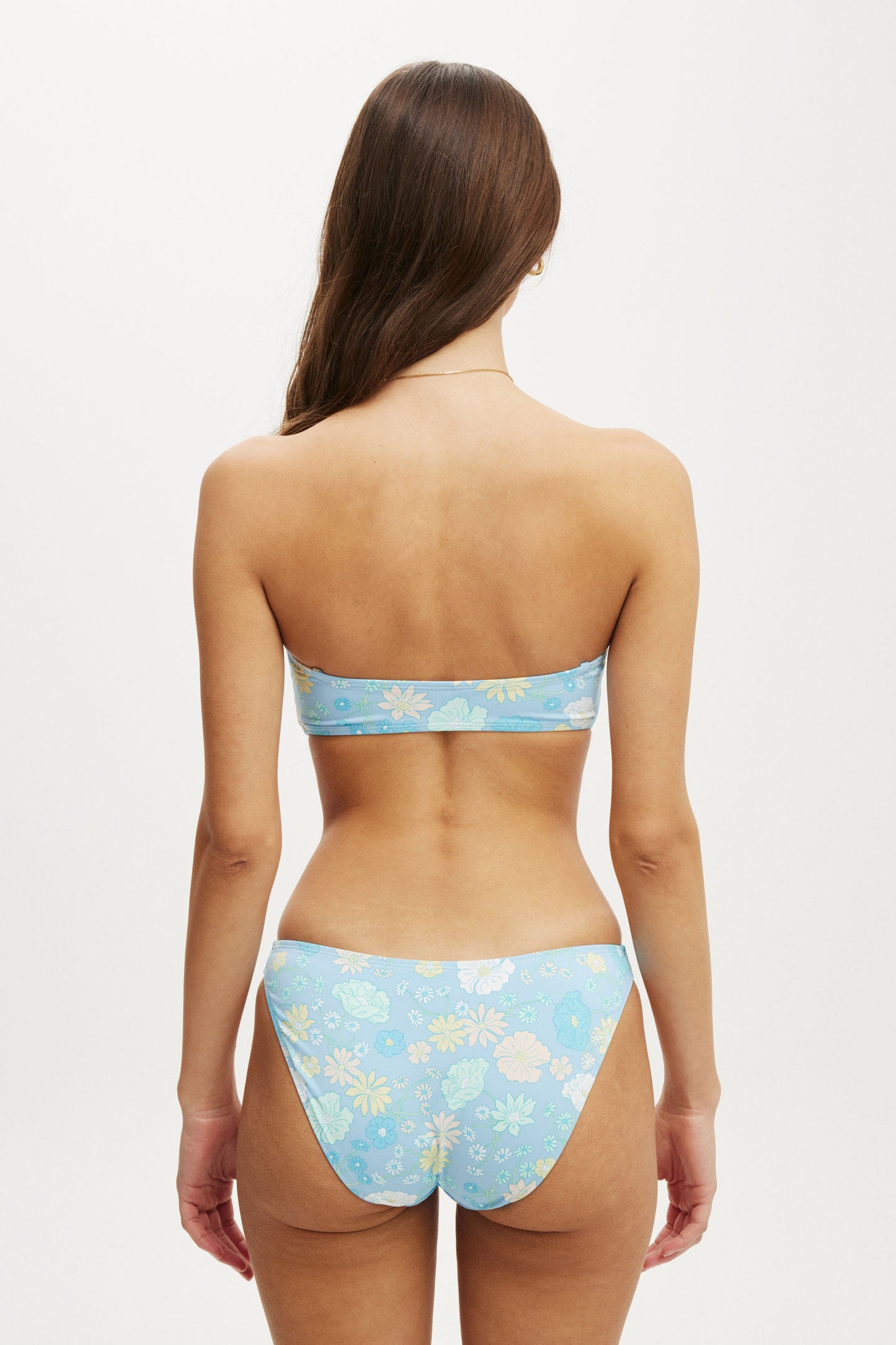 Ring Front Bandeau Bikini Top