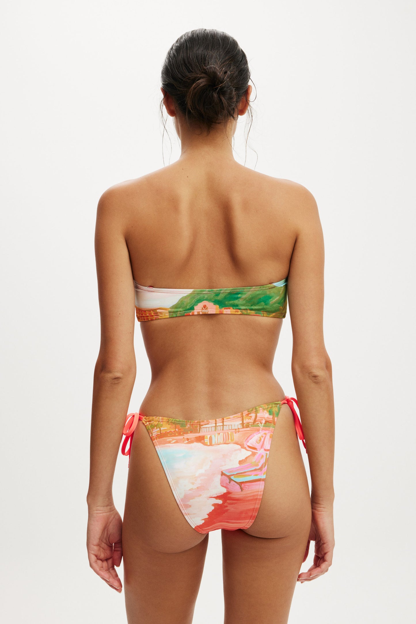 Ring Front Bandeau Bikini Top