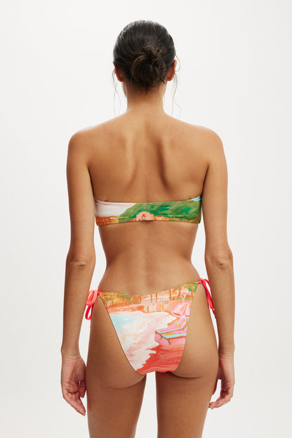 Ring Front Bandeau Bikini Top