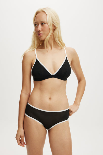 Sporty Mesh Triangle Bralette