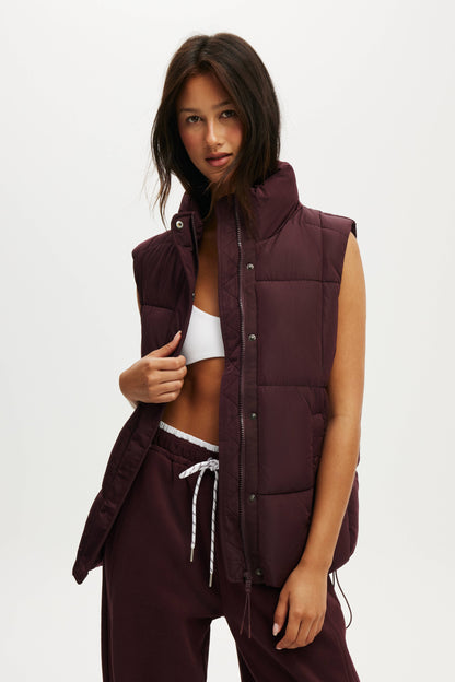 The Mother Puffer Quilted Vest