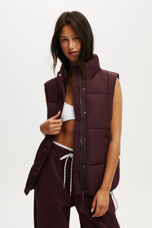 The Mother Puffer Quilted Vest