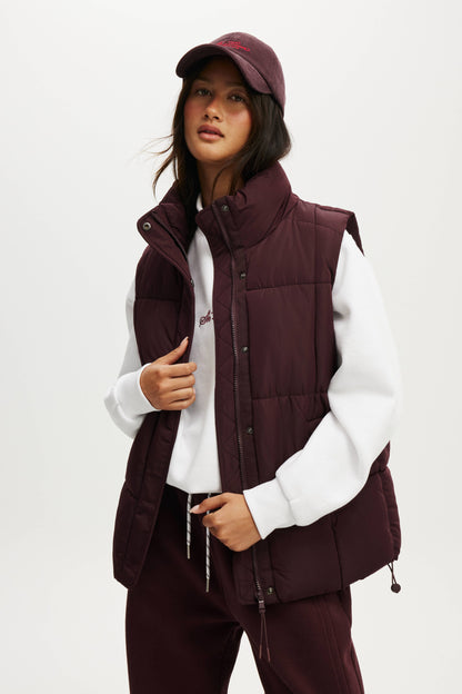 The Mother Puffer Quilted Vest
