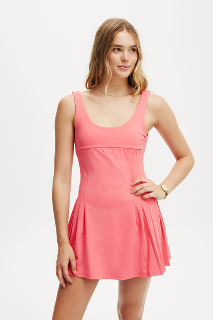 Level Up Pleat Dress
