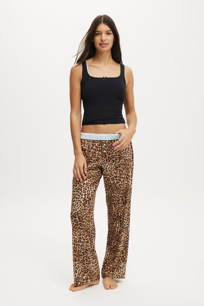 Rib Lace Ruched Tank