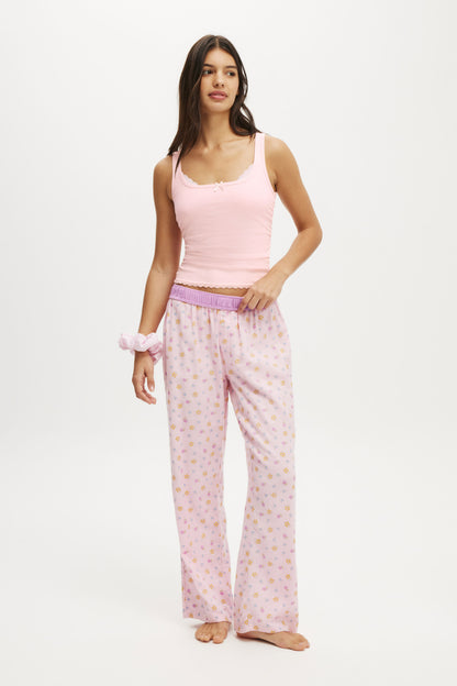 Rib Lace Ruched Tank