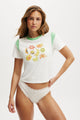 Peached Jersey Contrast Baby Tee