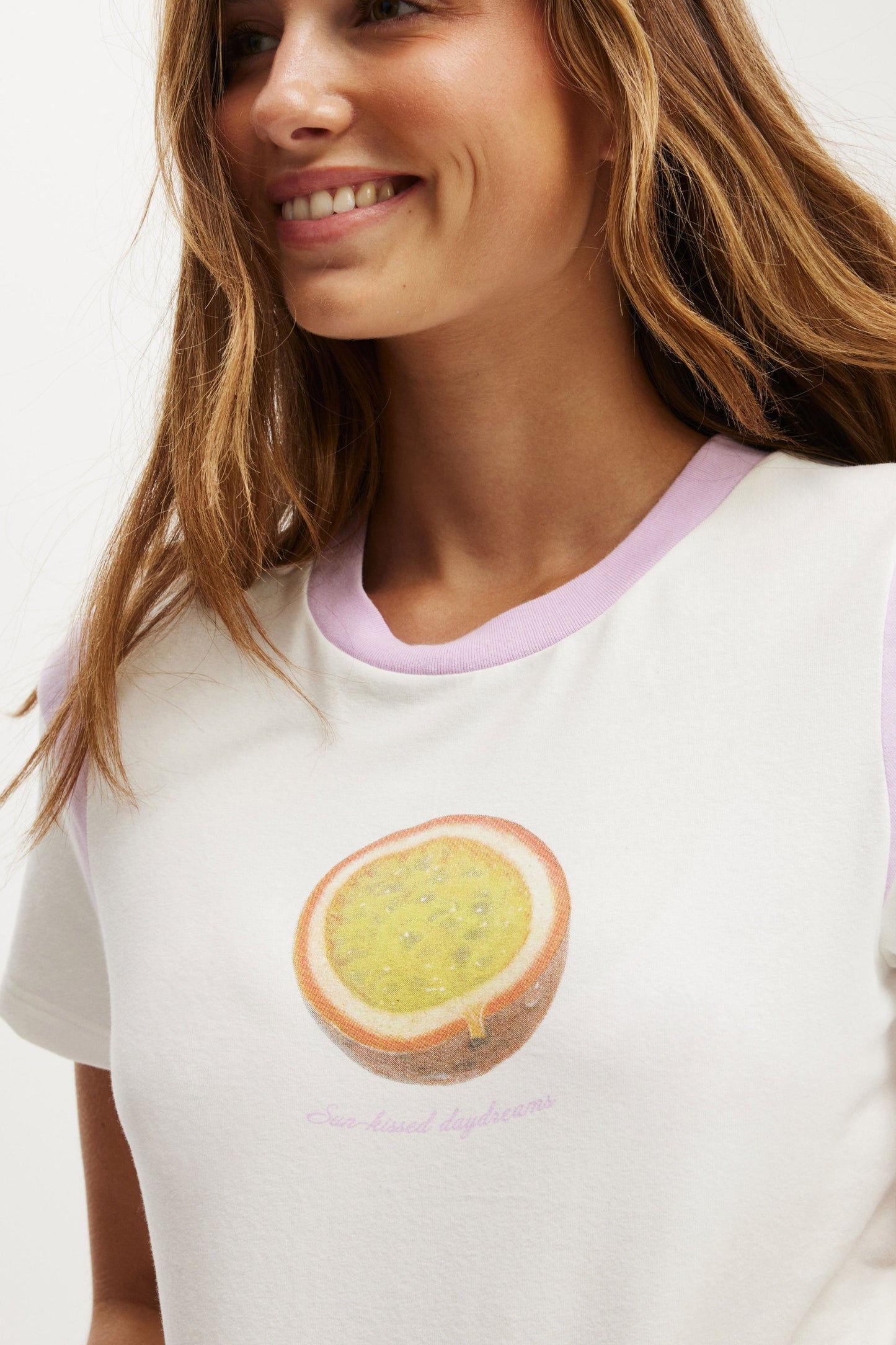Peached Jersey Contrast Baby Tee
