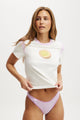 Peached Jersey Contrast Baby Tee