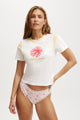 Peached Jersey Contrast Baby Tee