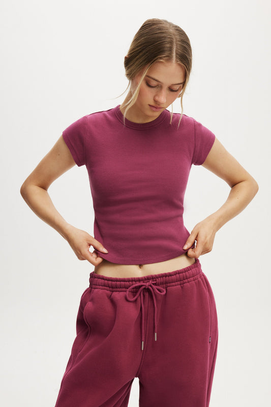 Active Curved Hem Baby Tee