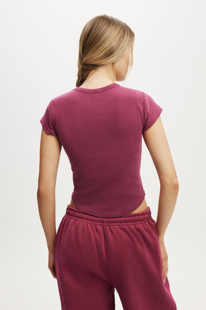 Active Curved Hem Baby Tee
