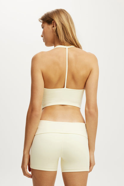 Ultra Soft Roll Over Shortie Short