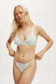 Margot Embroidered Mesh Triangle Bralette
