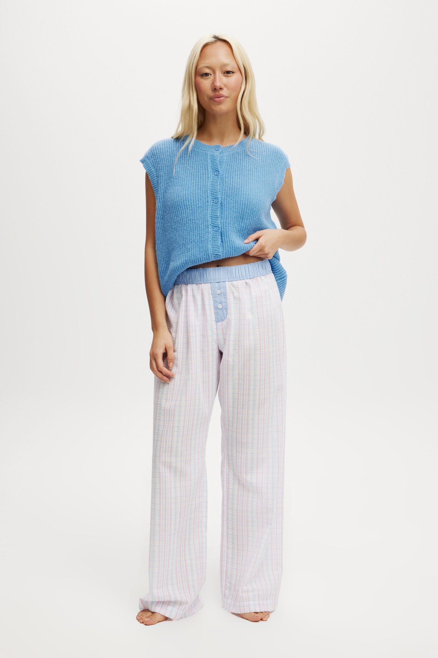 Knit Button Up Vest