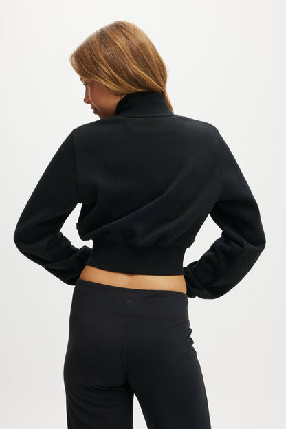 Plush Fitted Zip Through