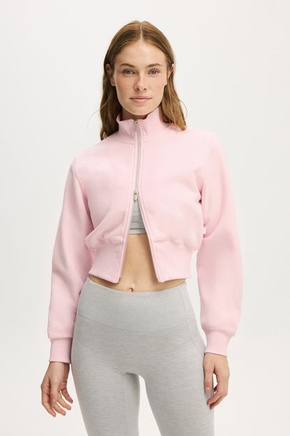 Plush Fitted Zip Through