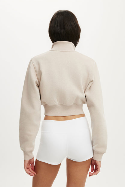 Plush Fitted Zip Through