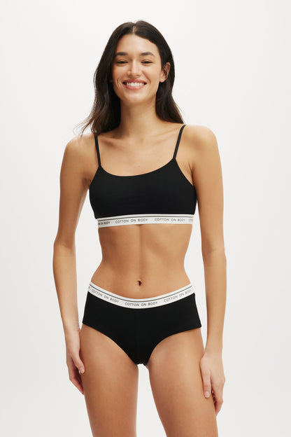 Branded Cotton Cheeky Boyshort