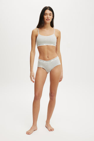 Branded Cotton Cheeky Boyshort