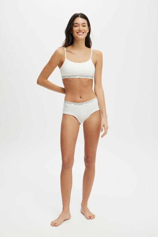 Branded Cotton Cheeky Boyshort