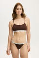 Branded Cotton Scoop Bralette