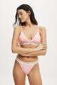 Branded Cotton Cross Over Bralette