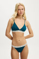 Branded Cotton Cross Over Bralette