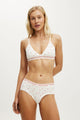 Branded Cotton Cross Over Bralette