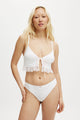 Sophie Cotton Pointelle Longline Bralette