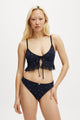Sophie Cotton Pointelle Longline Bralette