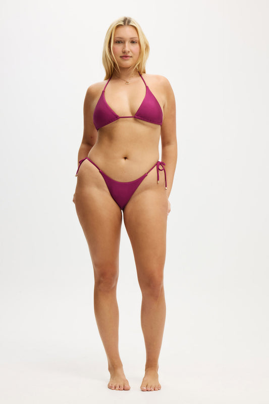 String Tie Side Cheeky Bikini Bottom