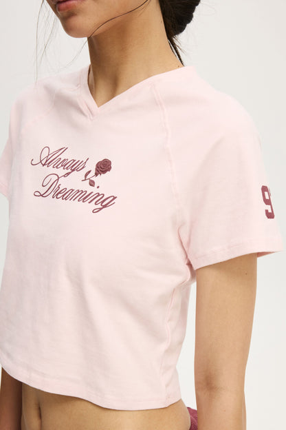 Dreamy Soft V Neck Baby Tee