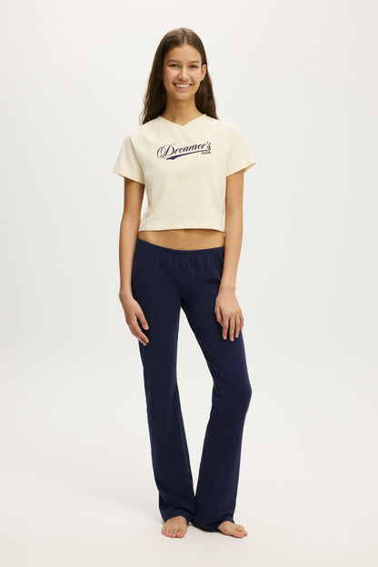 Dreamy Soft V Neck Baby Tee