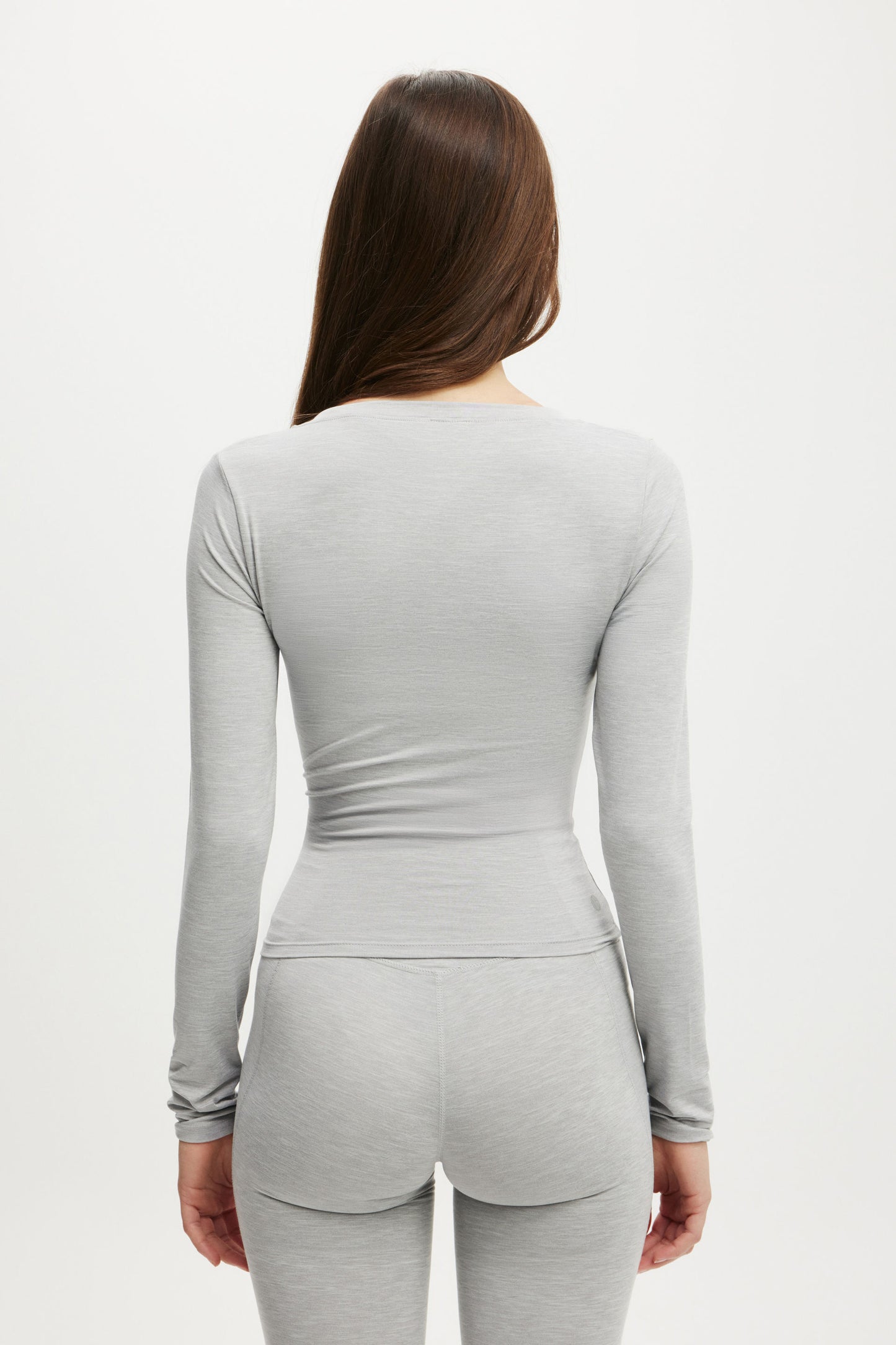 Ultra Soft Plunge Front Long Sleeve