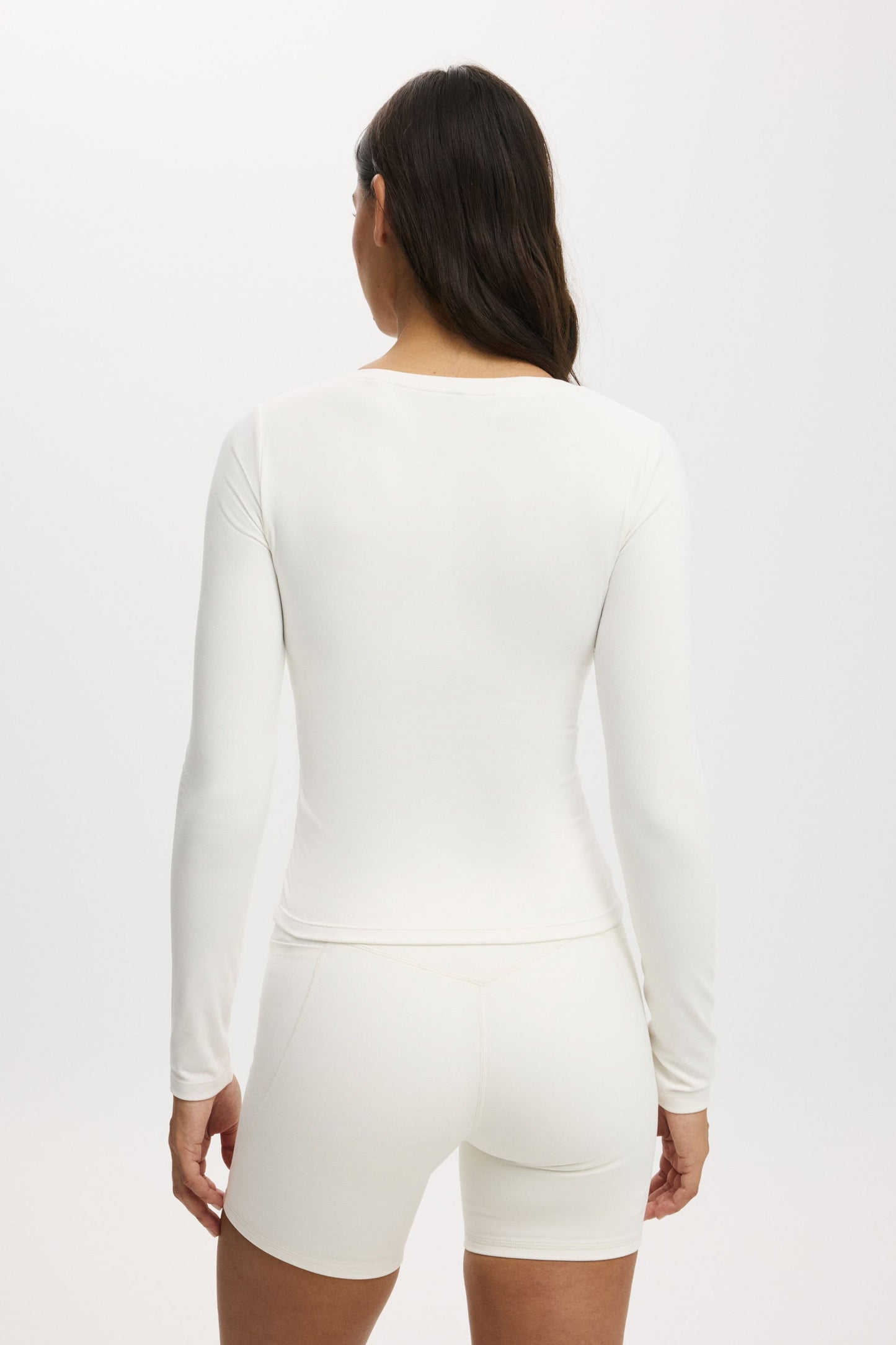 Ultra Soft Plunge Front Long Sleeve